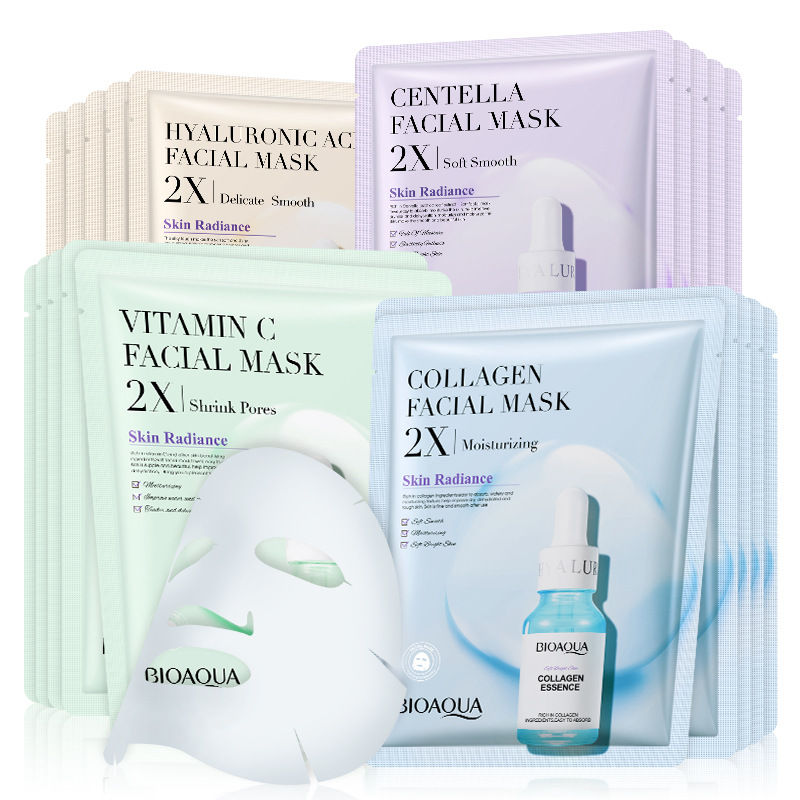 Miniatura: 20pcs bioaqua centella colágeno máscara facial hidratante refrescante