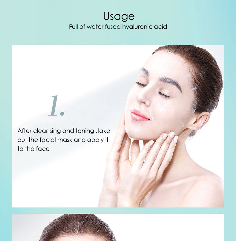 Thumbnail: 20pcs ácido hialurônico colágeno máscara facial 