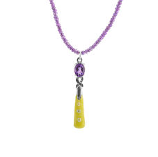 altruist ametist och gul emalj