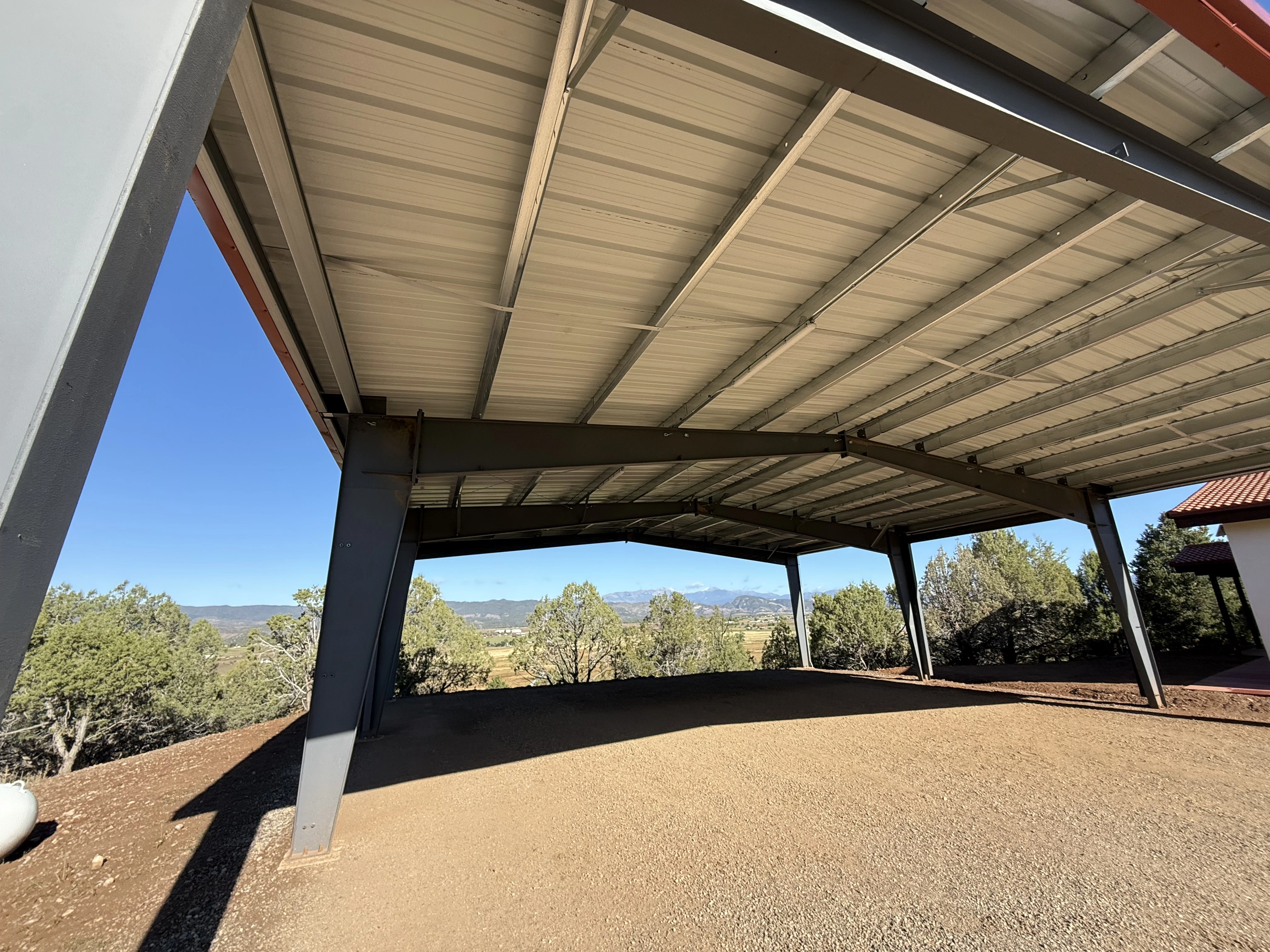Steel storage building