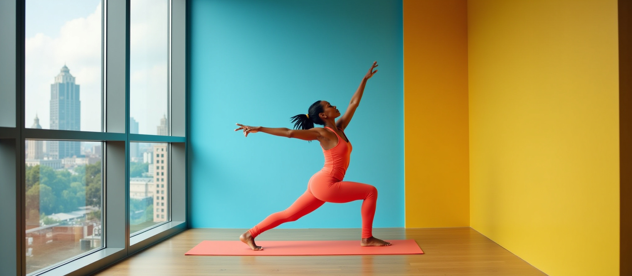 African American woman performing movement