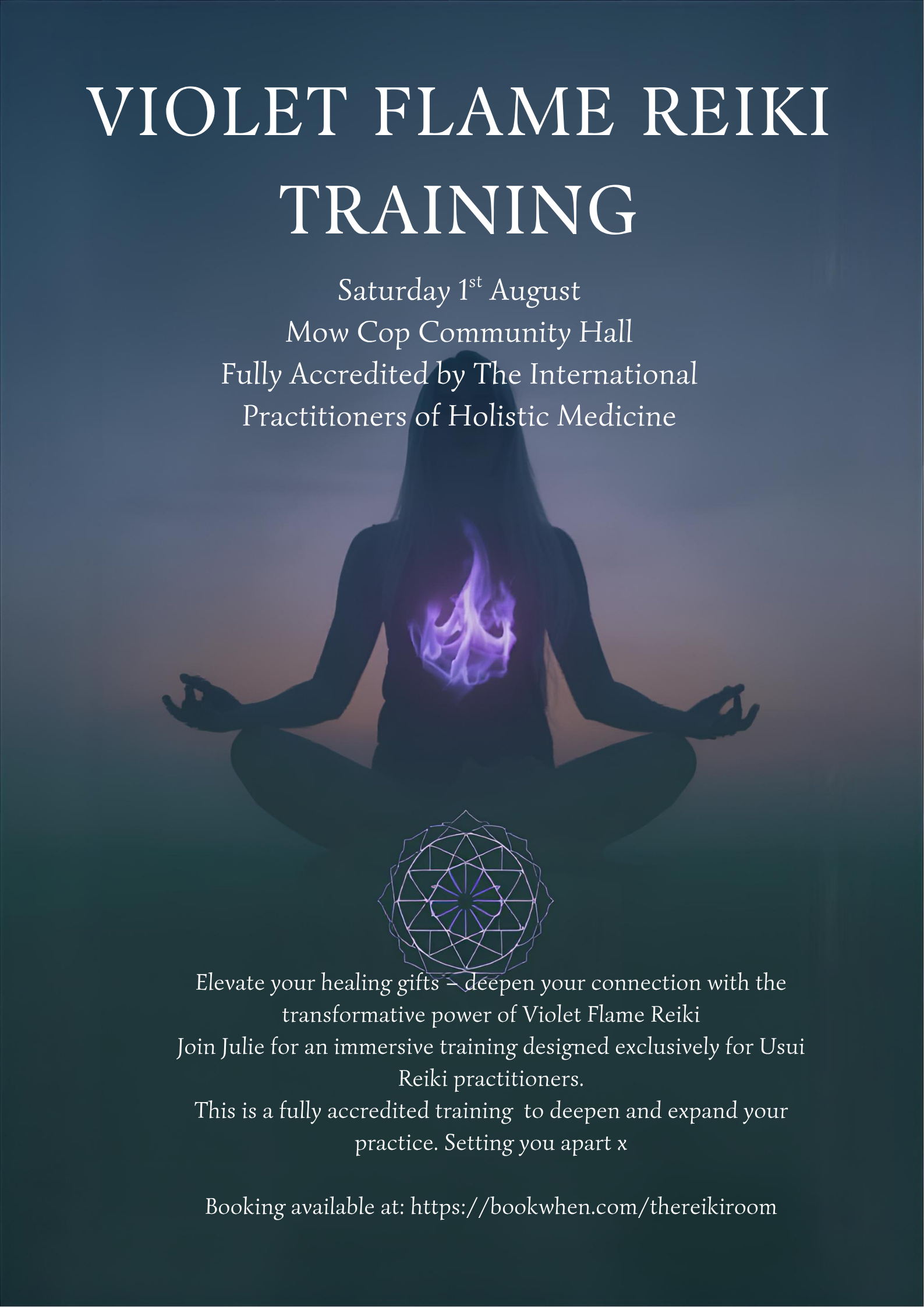 Hands together during an energy healing session