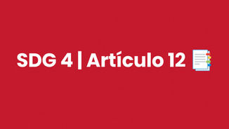 Diseño en tonos rojos que simboliza la educación de calidad. La imagen incluye fuente de Avenir comunicando el compromiso de intersimso.mx con alinearse con los Sustainable Development Goals y el Acuerdo de París. Incluye logotipo de un acuerdo simbolizando el Acuerdo de París. Enfatiza el compromiso de la compañía con el Objetivo de Desarrollo Sostenible 4 (Educación de Calidad) y su adhesión al Artículo 12 de la Declaración Universal de Derechos Humanos, que garantiza el derecho a la educación.
