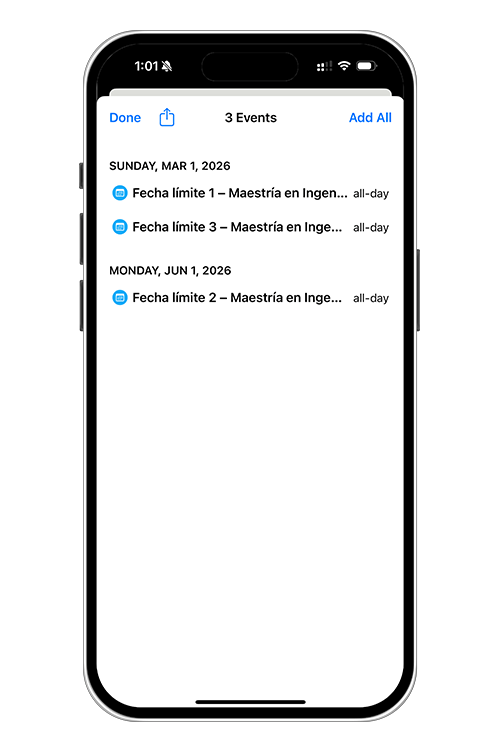 device rendering Sala V.I.P. showing the UI