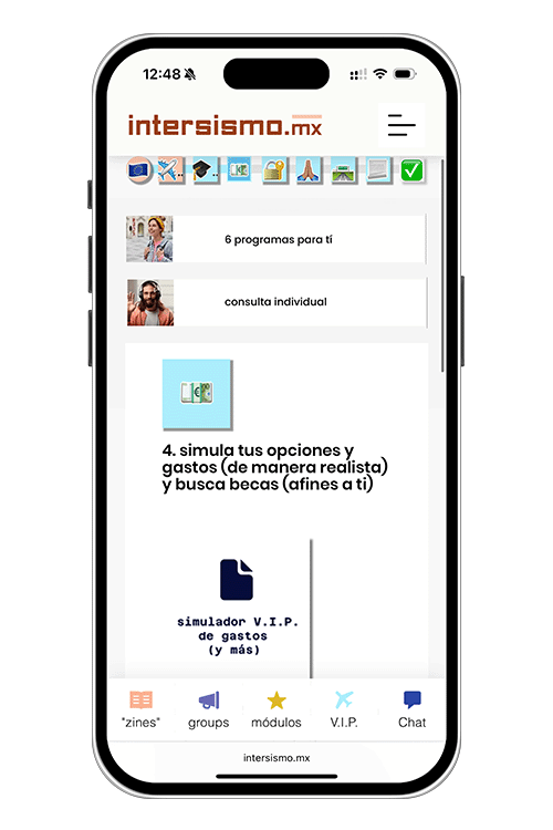device rendering Sala V.I.P. showing the UI