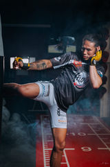 Sam Creasey during a Sports Photography session at The MMA Clinic in Buckinghamshire. Cage Warriors World Champion