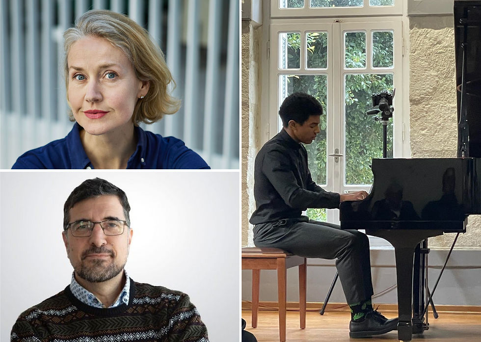 Discussion: Marie E. Rognes & Vangelis Harmandaris / Piano: Maximos Georgogiannakis Ogbunigwe