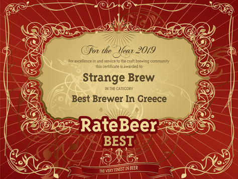 BEST BREWER IN GREECE FOR 2019