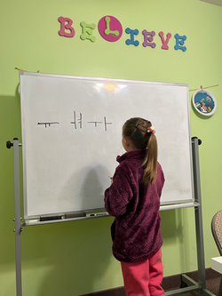 Practicing vowels