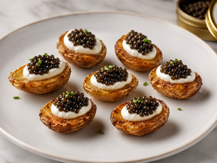 Crispy Potatoes with Caviar and Crème Fraîche: A Warm, Textured Approach to Caviar