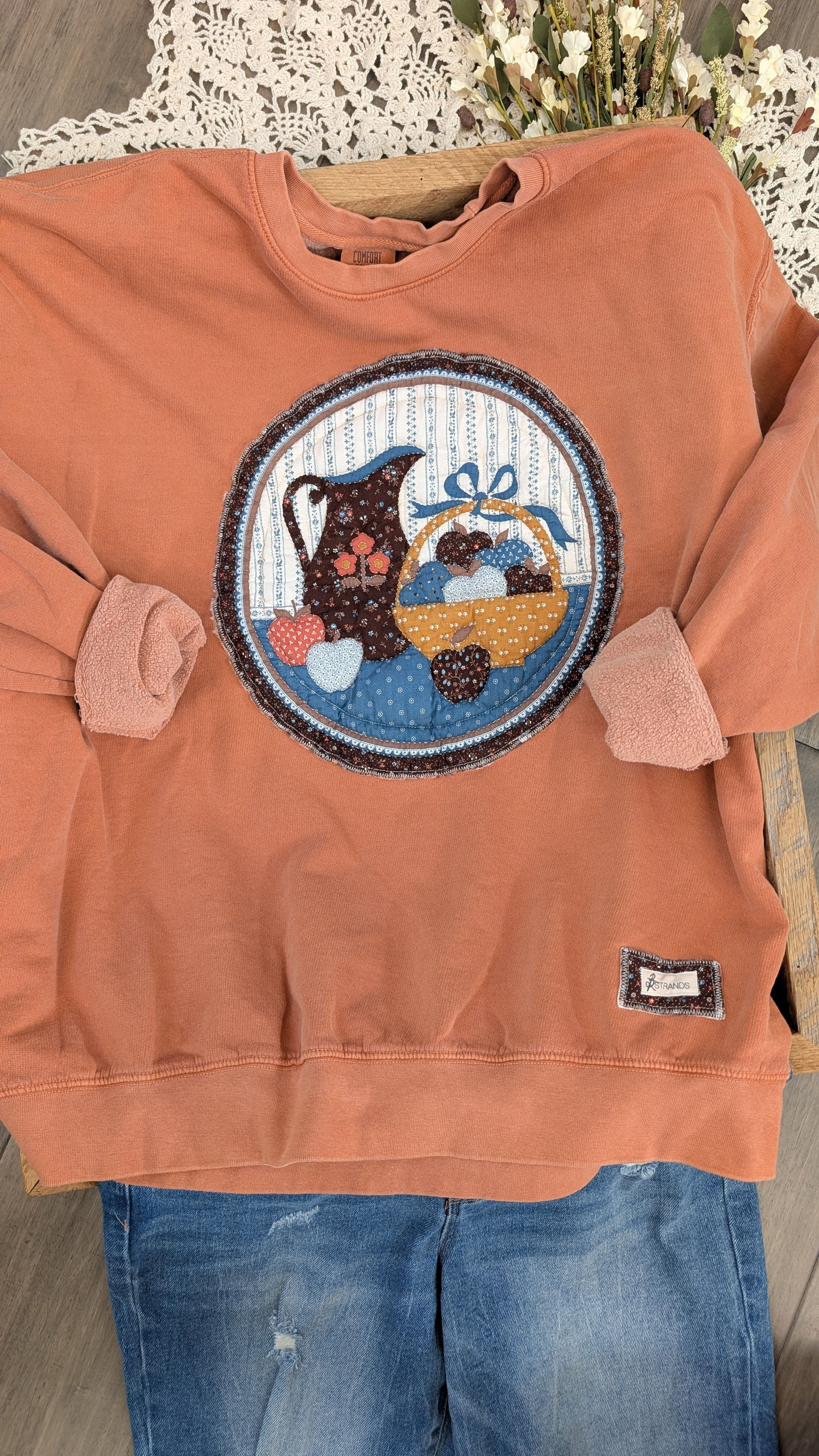 XL • Apple Basket Crewneck • Yam