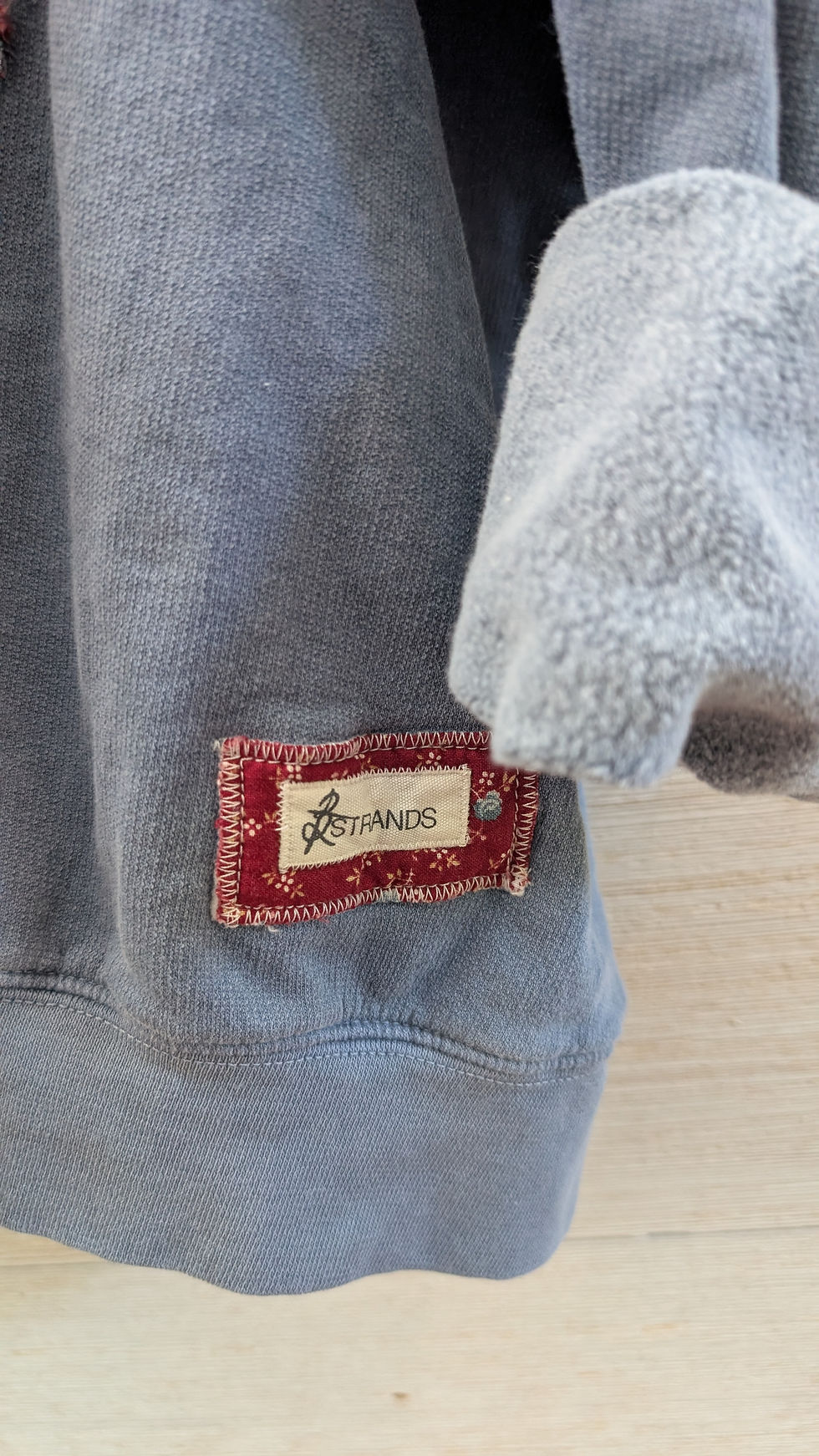 Thumbnail: XL • Floral Heart Crewneck • Denim Blue