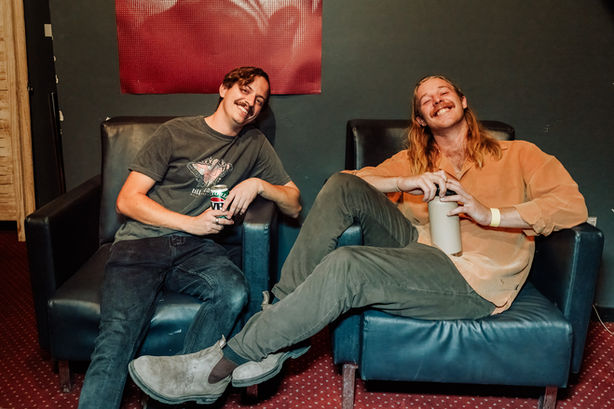 Backstage with Rod Coote & Tom Harrington at Pier Bandroom