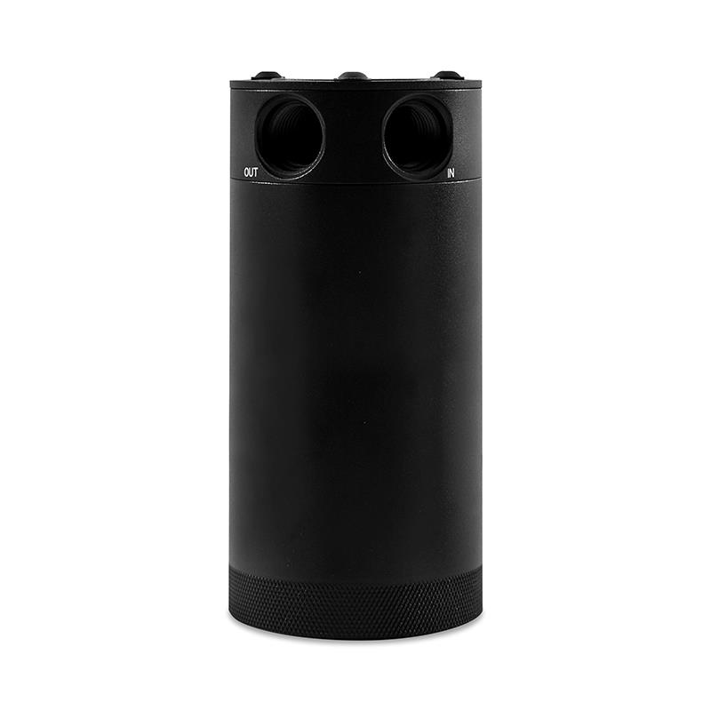 Mishimoto Large Baffled Oil Catch Can 2-Port Black