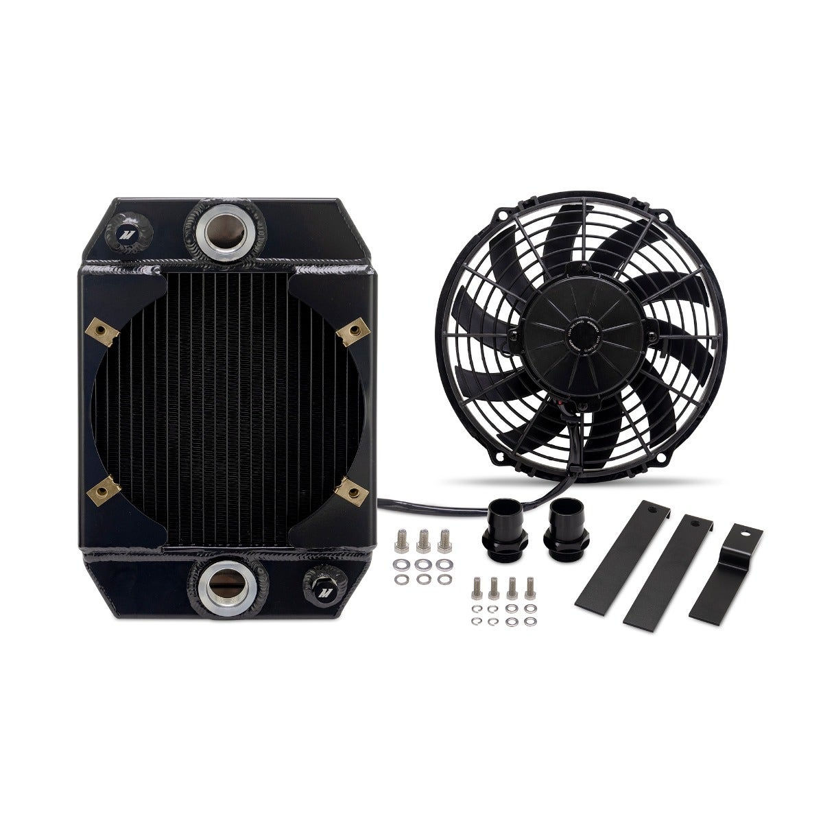 Universal Drag Race Performance Aluminum Radiator, Black