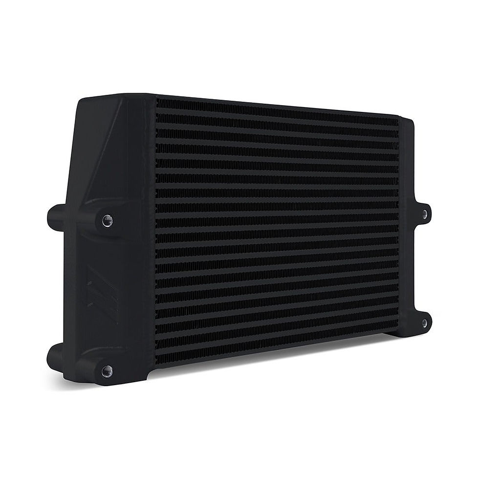 Heavy-Duty Oil Cooler 10 Same-Side Outlets Black Mishimoto — photo 2