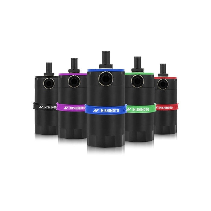 Mishimoto Universal Baffled Oil Catch Can Black