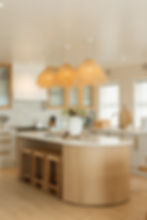 bespoke designed modern coastal kitchen