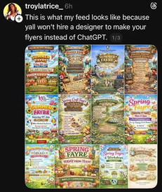 AI slop taking over everyones feeds and it all looks the same
