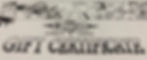 Gift Certificate