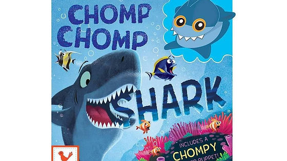 Chomp Chomp Shark - by Brick Puffinton (Board Book)