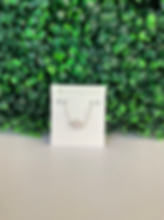Abbie Silver Pendant Necklace in Ivory Mother-of-Pearl