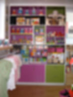 Refurbished toy shelves