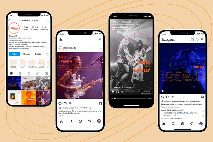 communication réseaux sociaux et direction artistique d'une marque