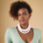 handmade cotton fabric necklac