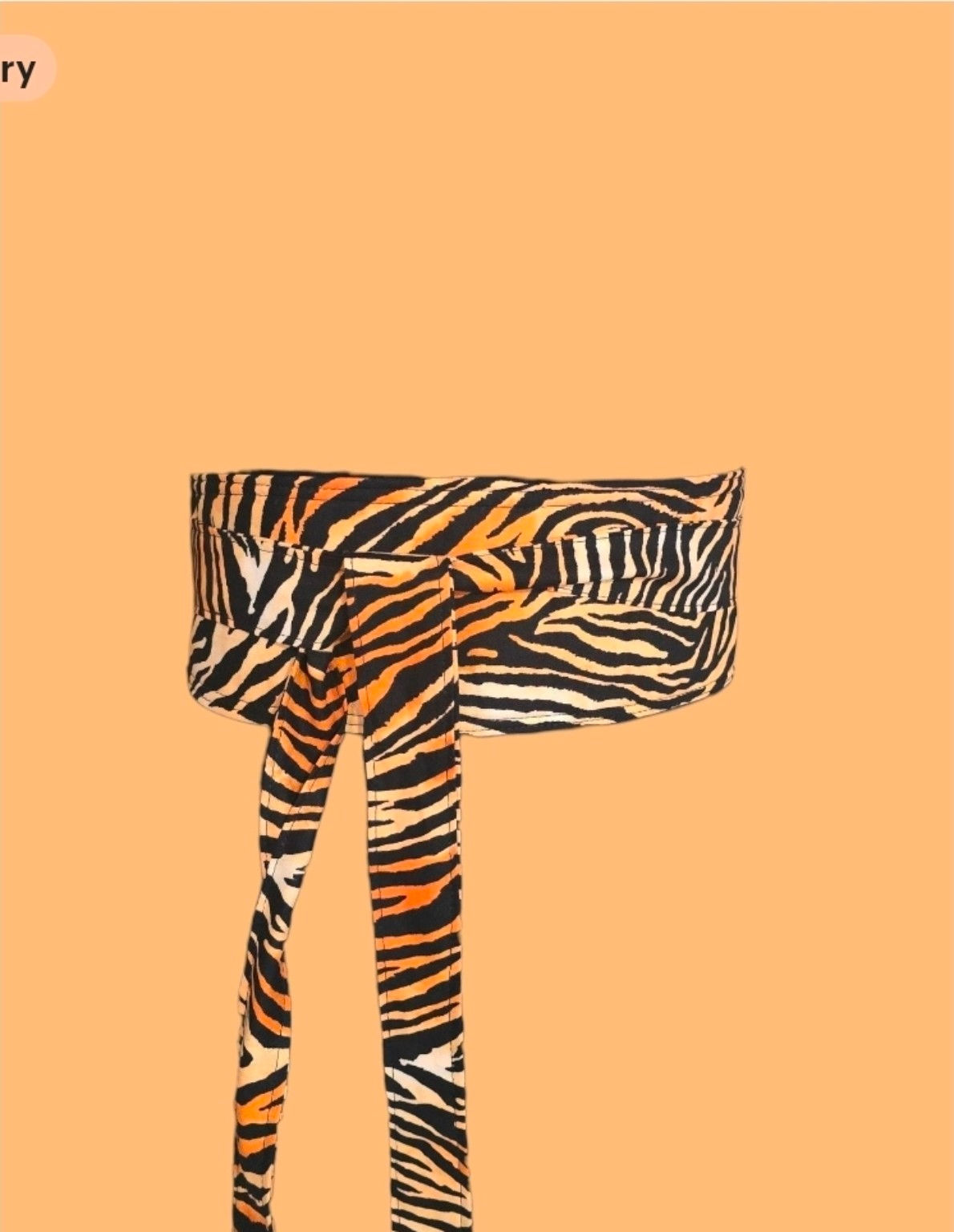 Zebra Print Wrap Belt – Bold Statement Waist Belt