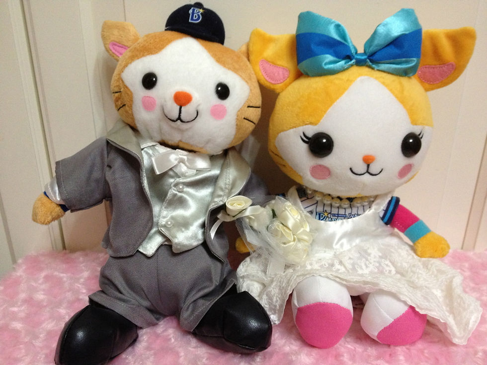 サムネイル： 【横浜DeNAベイスターズ】スターマン（M）とキララ（M）に着せられる衣装セット