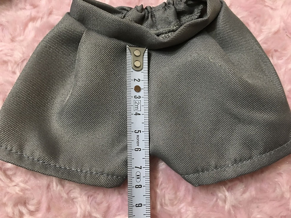 サムネイル： ぬいぐるみコスチューム・縞柄ベストのタキシードブラックMサイズ（ブートニアつき）