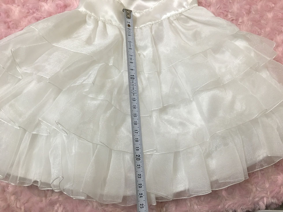 サムネイル： ぬいぐるみドレス・リボンレースLLサイズ