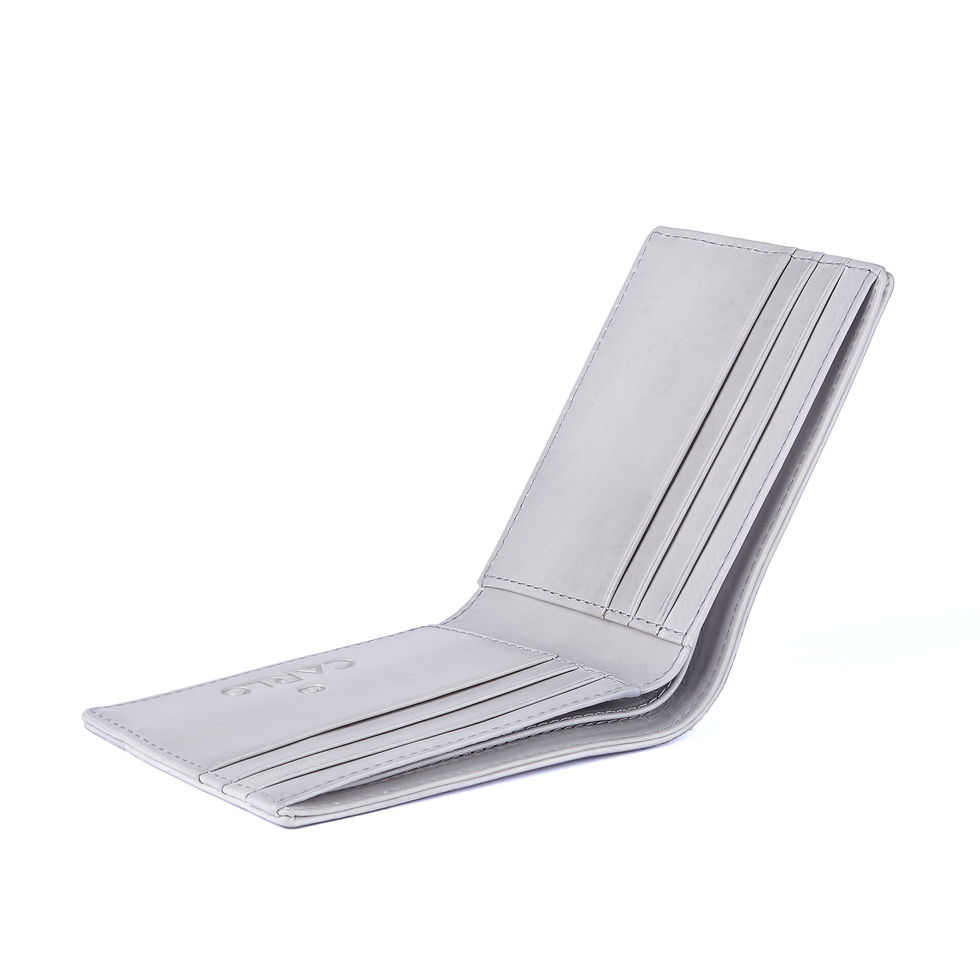 الصورة المصغرة: Carlo Dual Tone Wallet Grey open front
