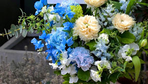 爽やかな寒色アレンジメント🫧