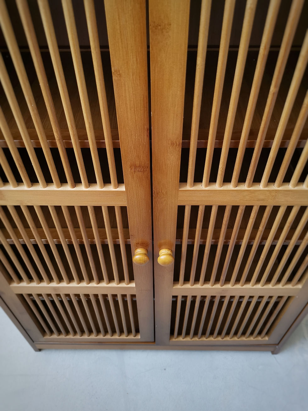 Thumbnail: Vintage Bamboo Shoe Cabinet(W/D)