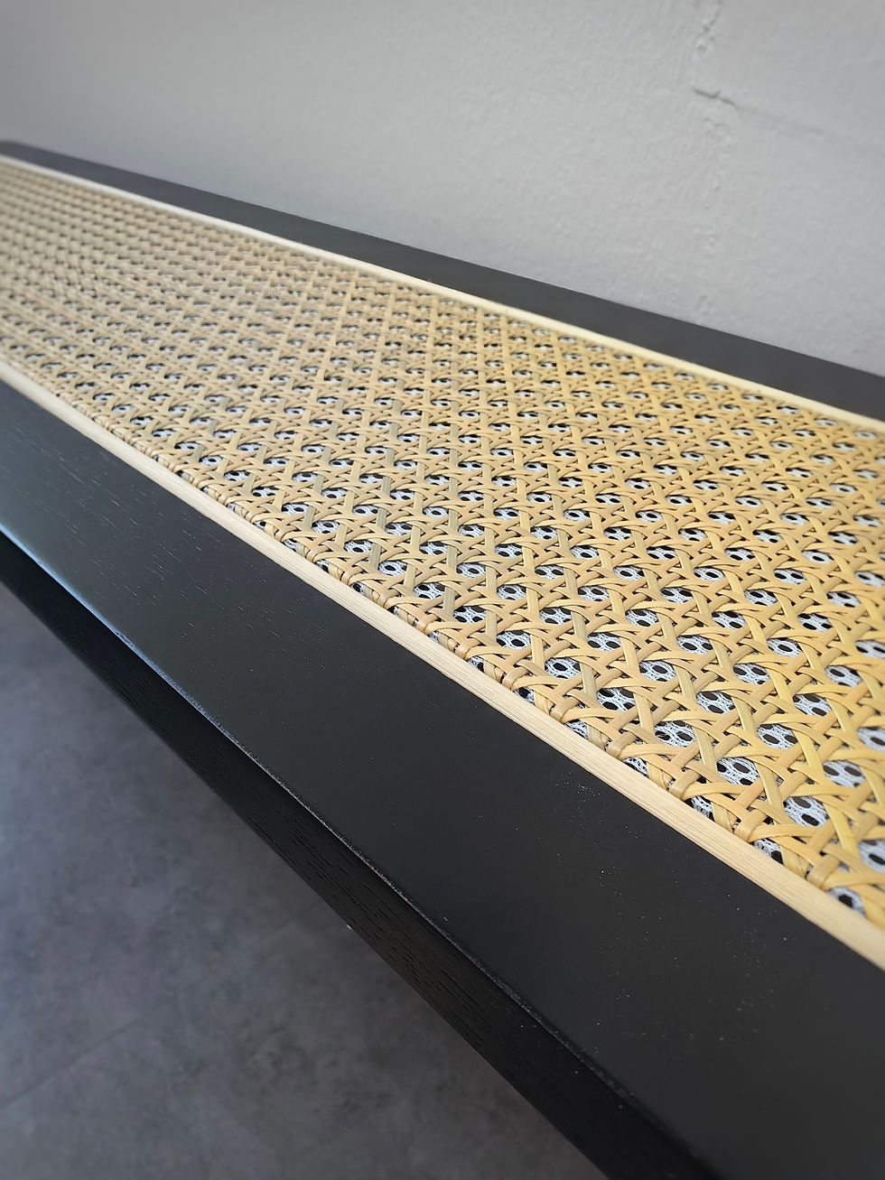 Thumbnail: Bobian Rattan Dining Bench_Black 1.2m