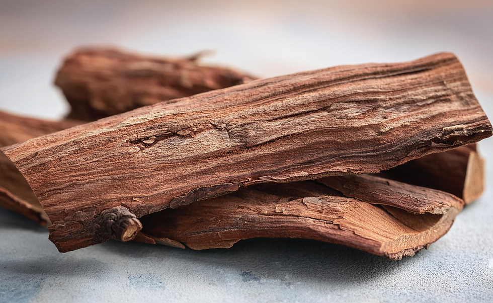 Liquid botanical extract of Sandalwood Wood Oil used in FEEL NO EVIL soap formulation.