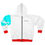 Thumbnail: sunset White Zip Hoodie 