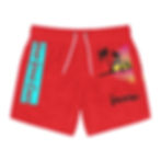 Red VSR Swim Trunks 