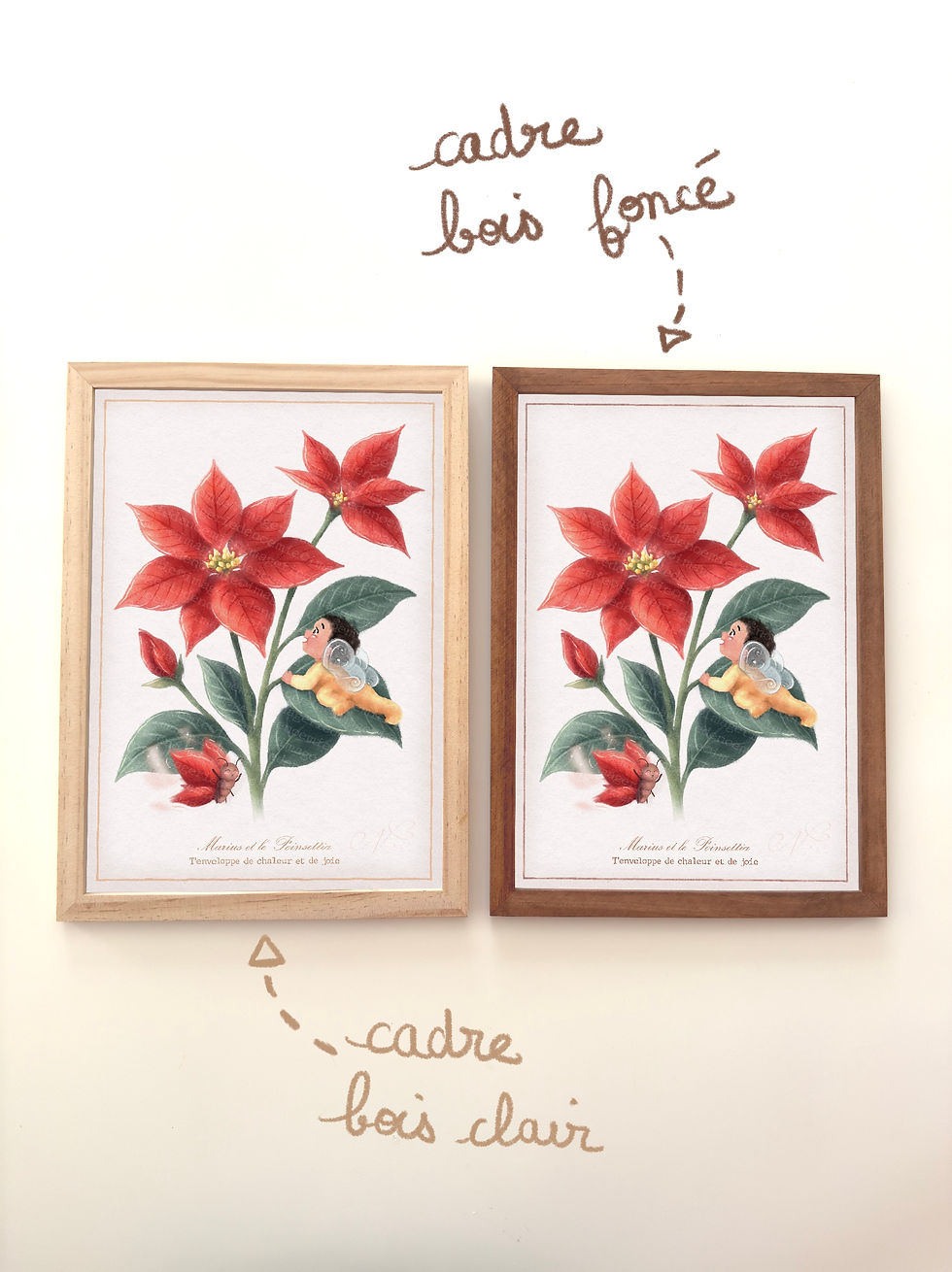 Miniature : Choix de cadre pour affiche personnalisée - cadre bois pour chambre enfant - cadeau prêt à offrir