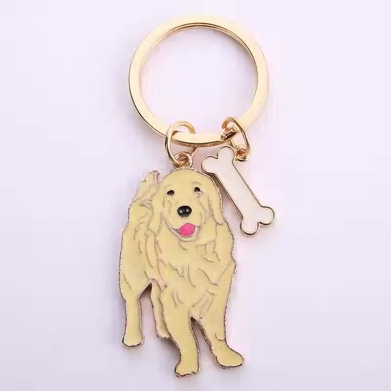 Golden Retriever Keychain