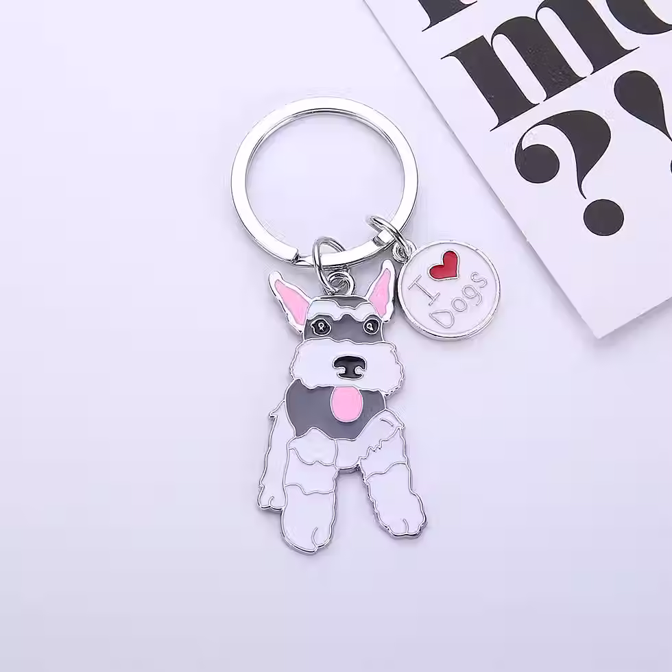 Schnauzer Keychain