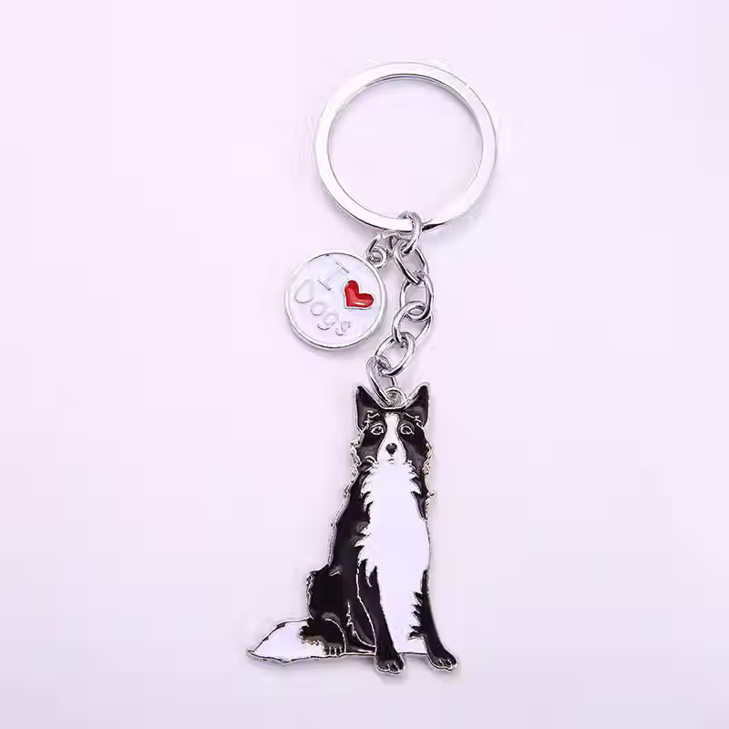 Border Collie Keychain