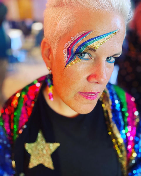 Glitter face painting for events