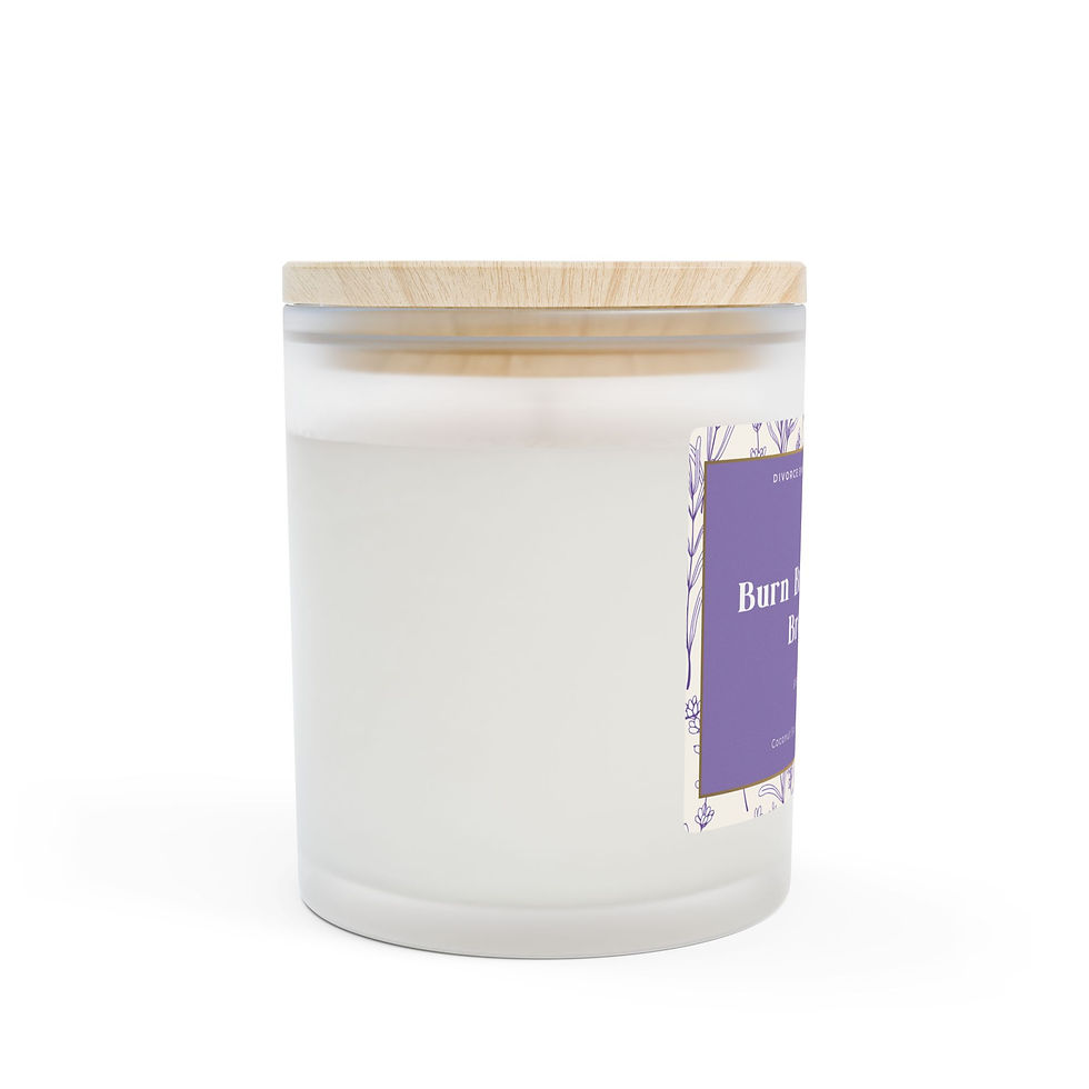 Thumbnail: Burn Bright After Break-Up Candle Frosted Glass Candle | 11oz