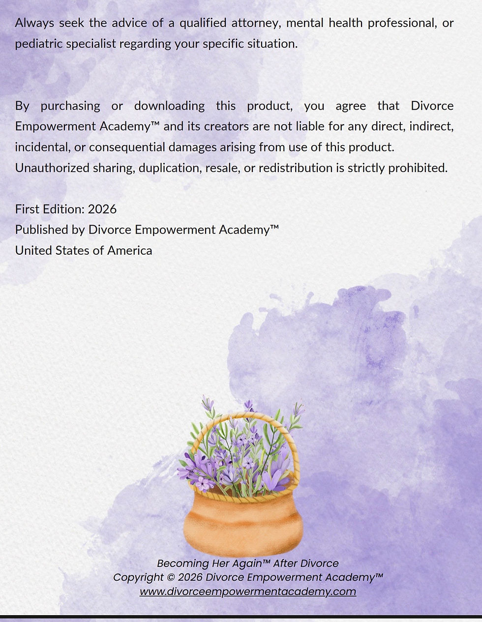 Thumbnail: Becoming Her Again: A 90 Day Journal for Rebuilding After Divorce