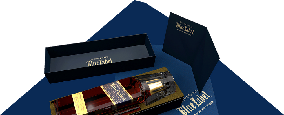 3D Design einer Flasche für Johnnie Walker