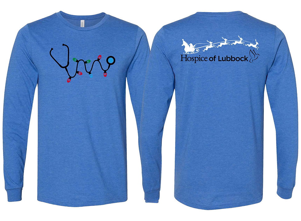 Thumbnail: Hospice - Christmas Light Stethoscope - Long Sleeve