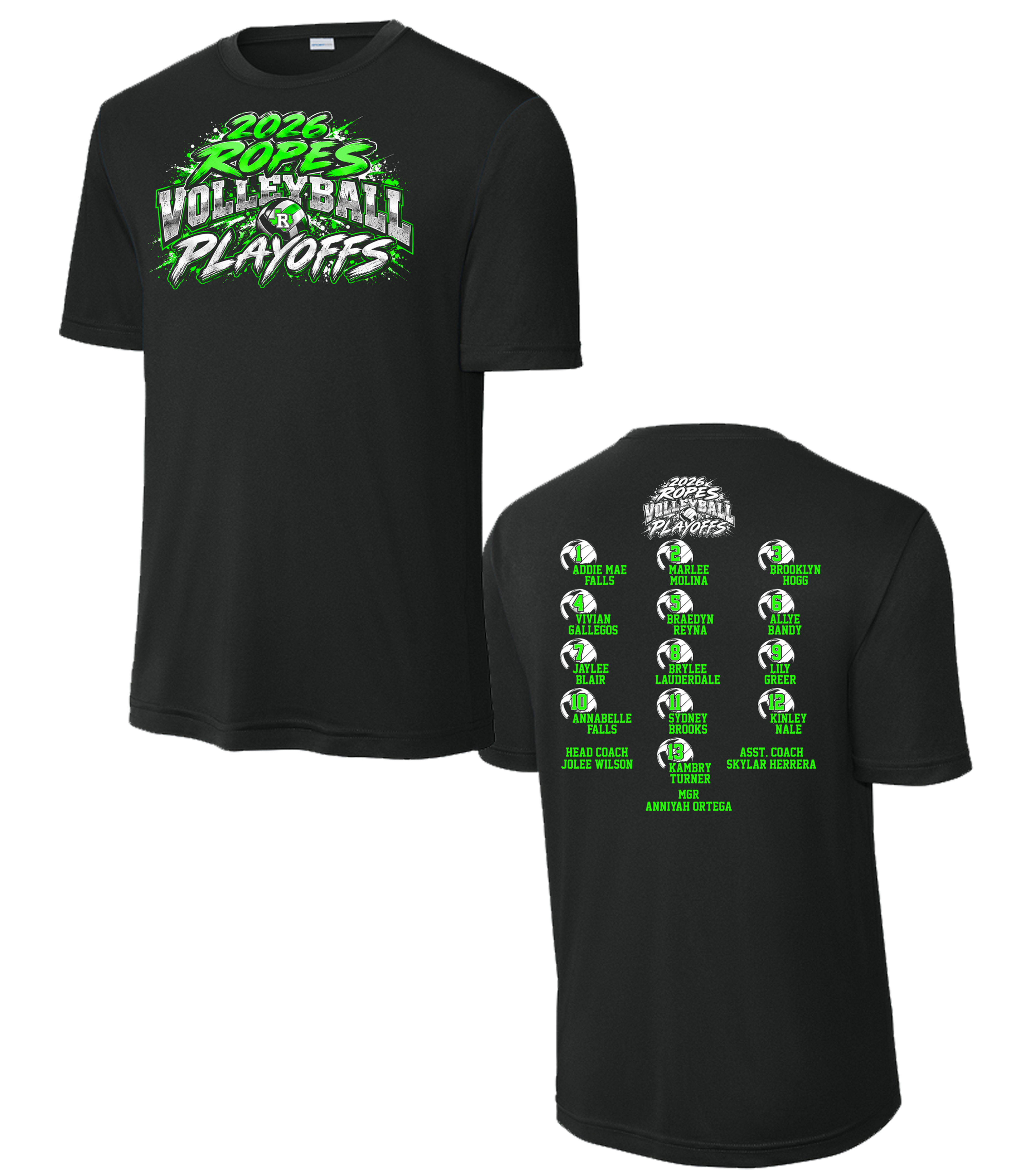Ropes Playoff Volleyball - Short Sleeve "Dri-Fit"